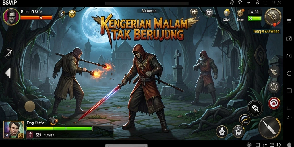 Tangkapan layar gameplay 8SVIP yang menakutkan dan mendebarkan.
