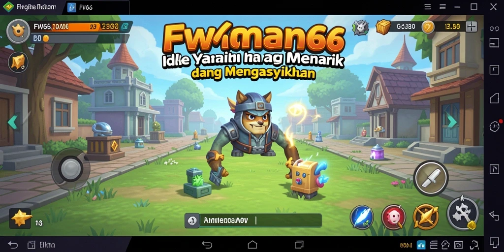 Tangkapan layar utama dari FW66 menampilkan gameplay Idle yang seru.