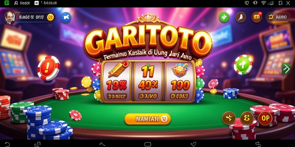 Tampilan permainan GARITOTO dengan grafis menakjubkan dan gameplay yang menghibur.