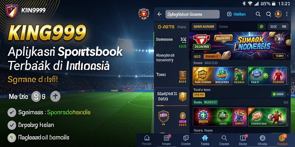 Tampilan gameplay KING999 yang menarik pada aplikasi Sportsbook.