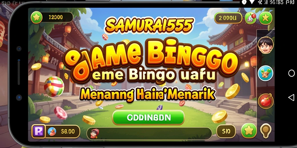 Tampilan gameplay Bingo yang seru di SAMURAI555.