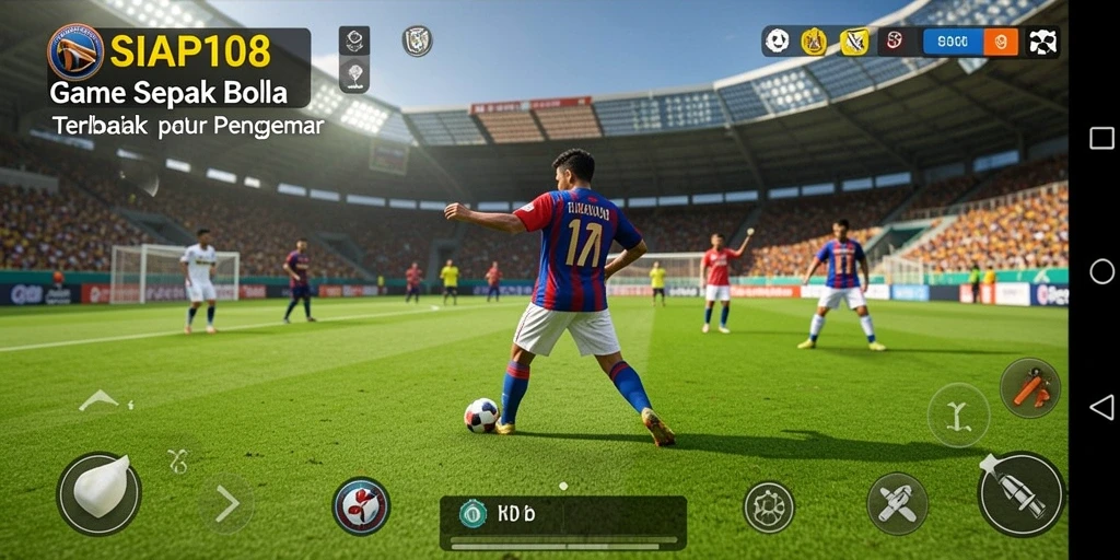 Tangkapan layar menunjukkan aksi mendebarkan dalam pertandingan sepak bola.