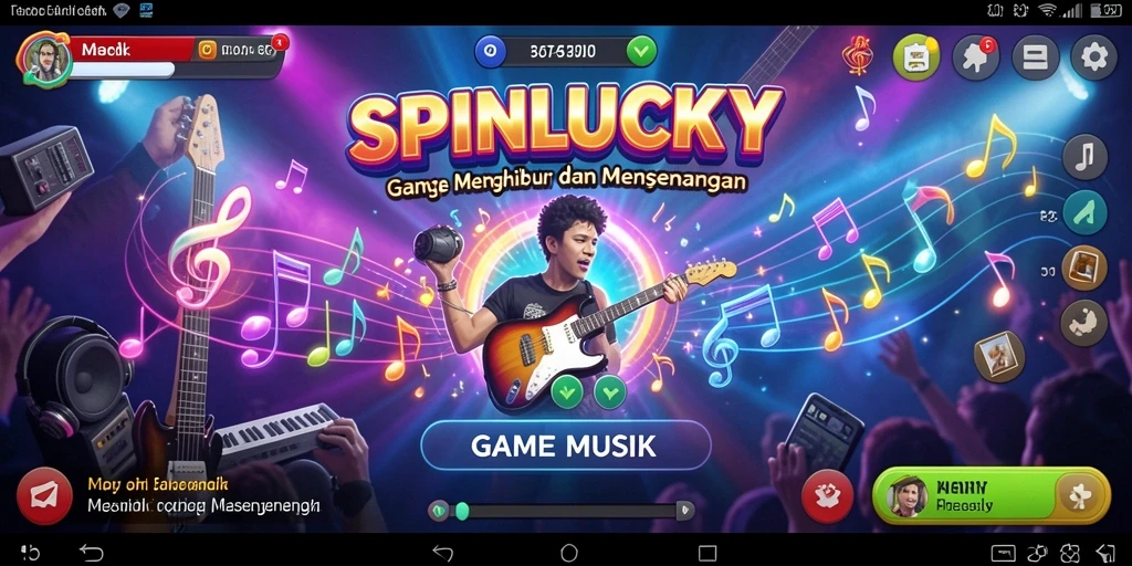 Tampilan gameplay SPINLUCKY yang seru dan interaktif.